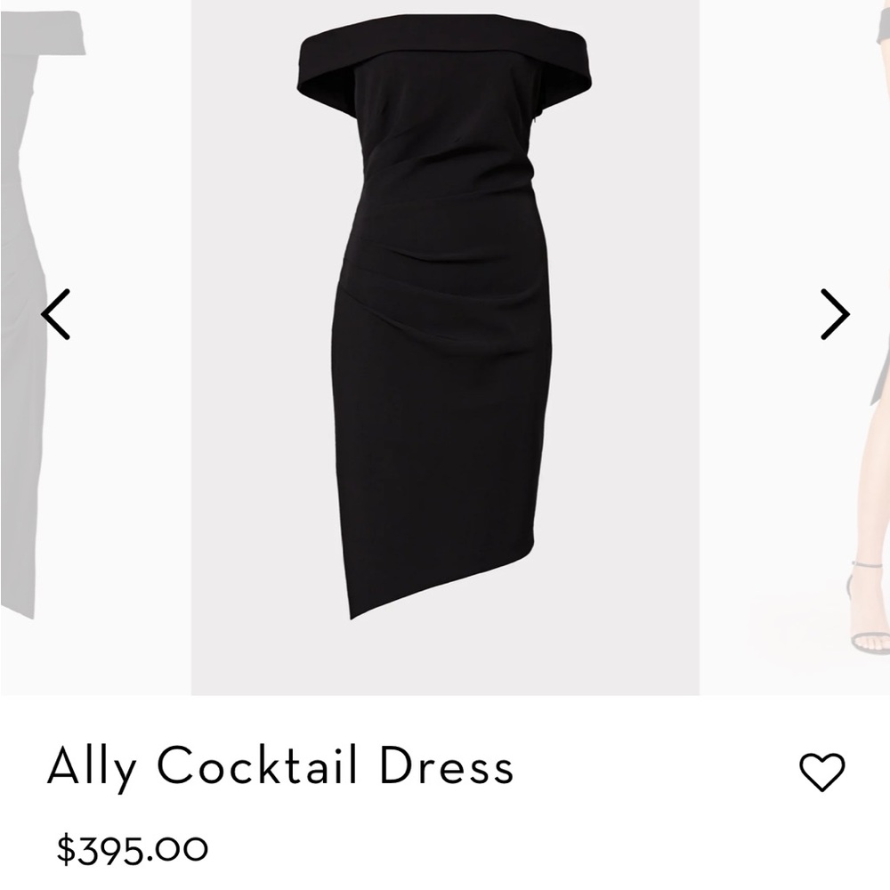 Milly Elegant Black Off-Shoulder Dress - Picture 6 of 6
